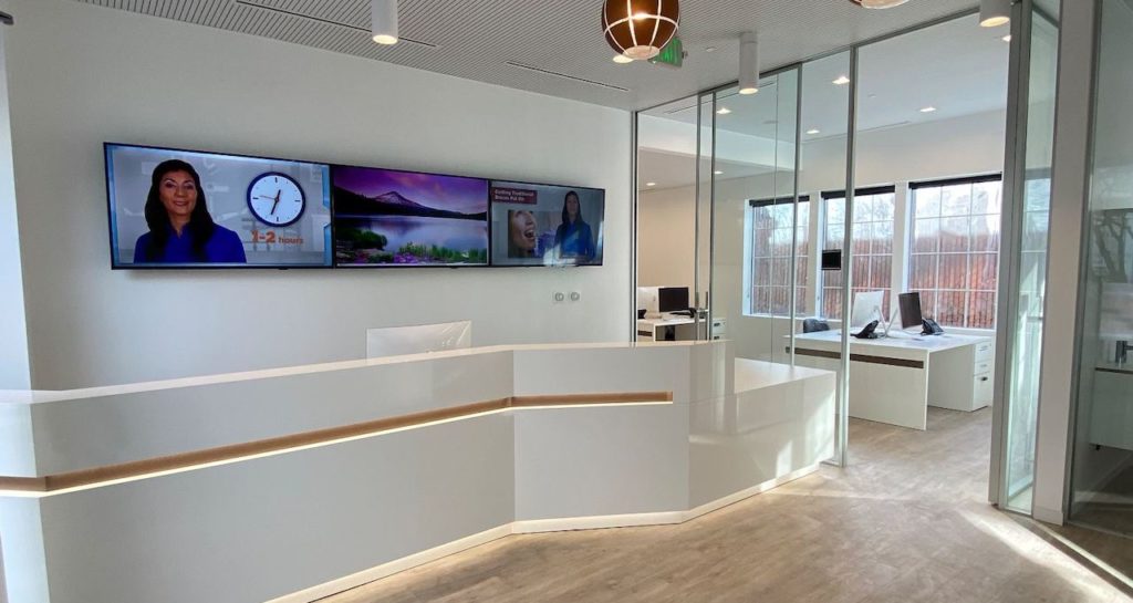 lo reception area real office dental design studio by Kappler