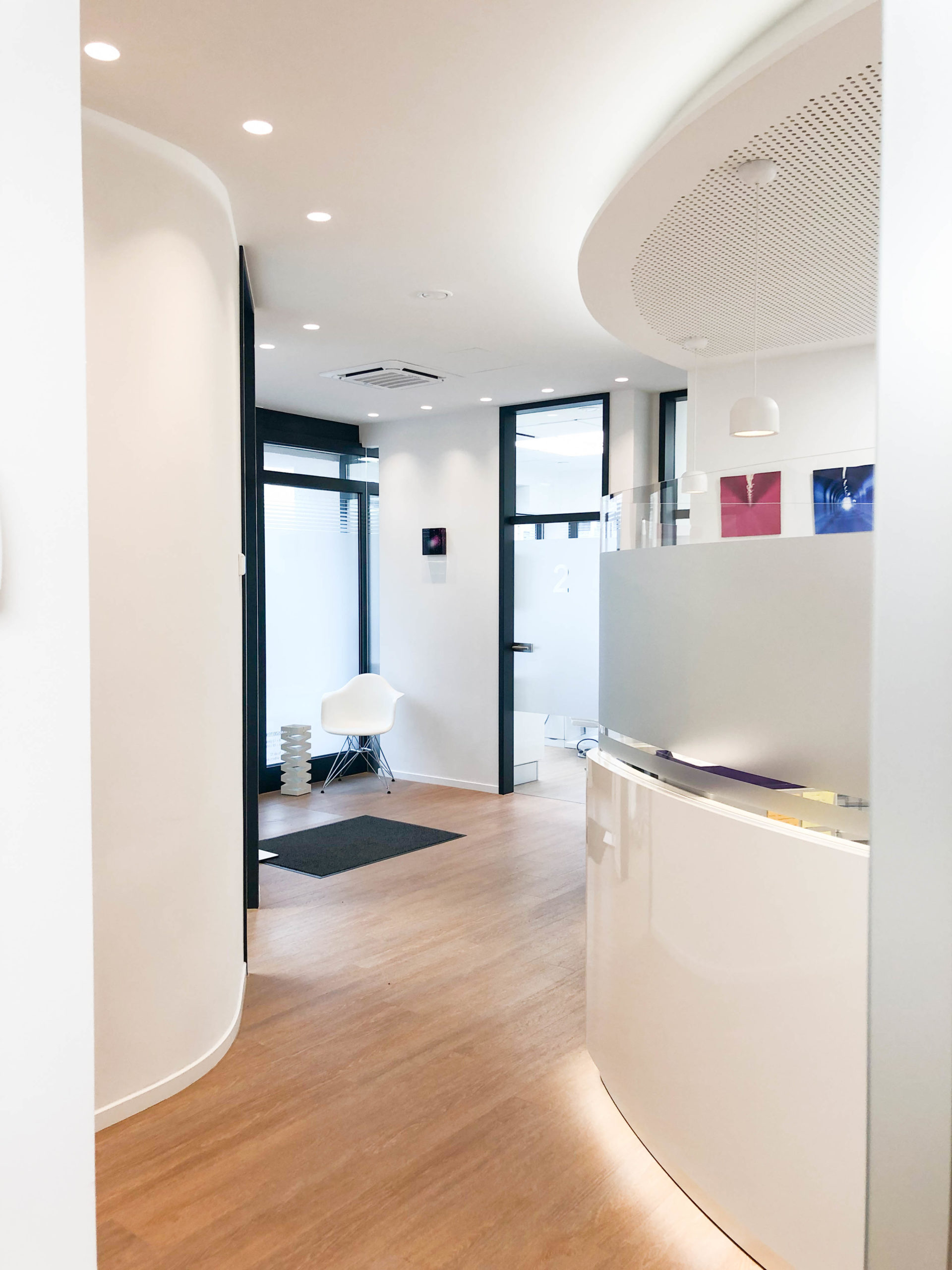 praxis stuttgart dental office design germany front desk